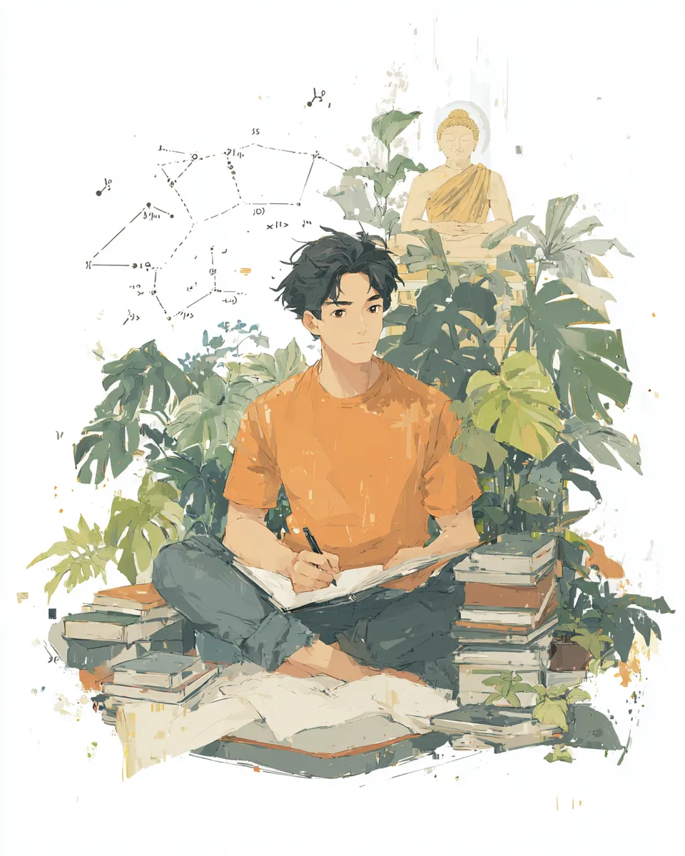 A contemplating developer